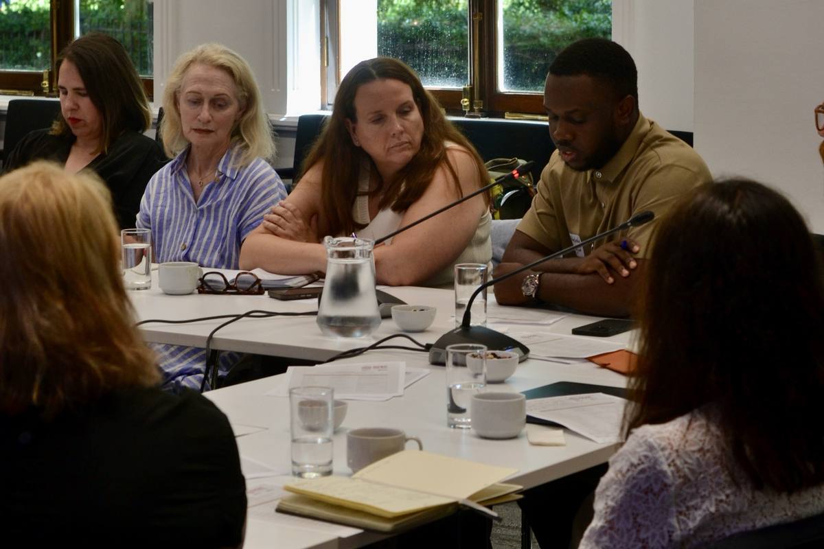 David speaking at the Global Creative Economy Council Roundtable in London.